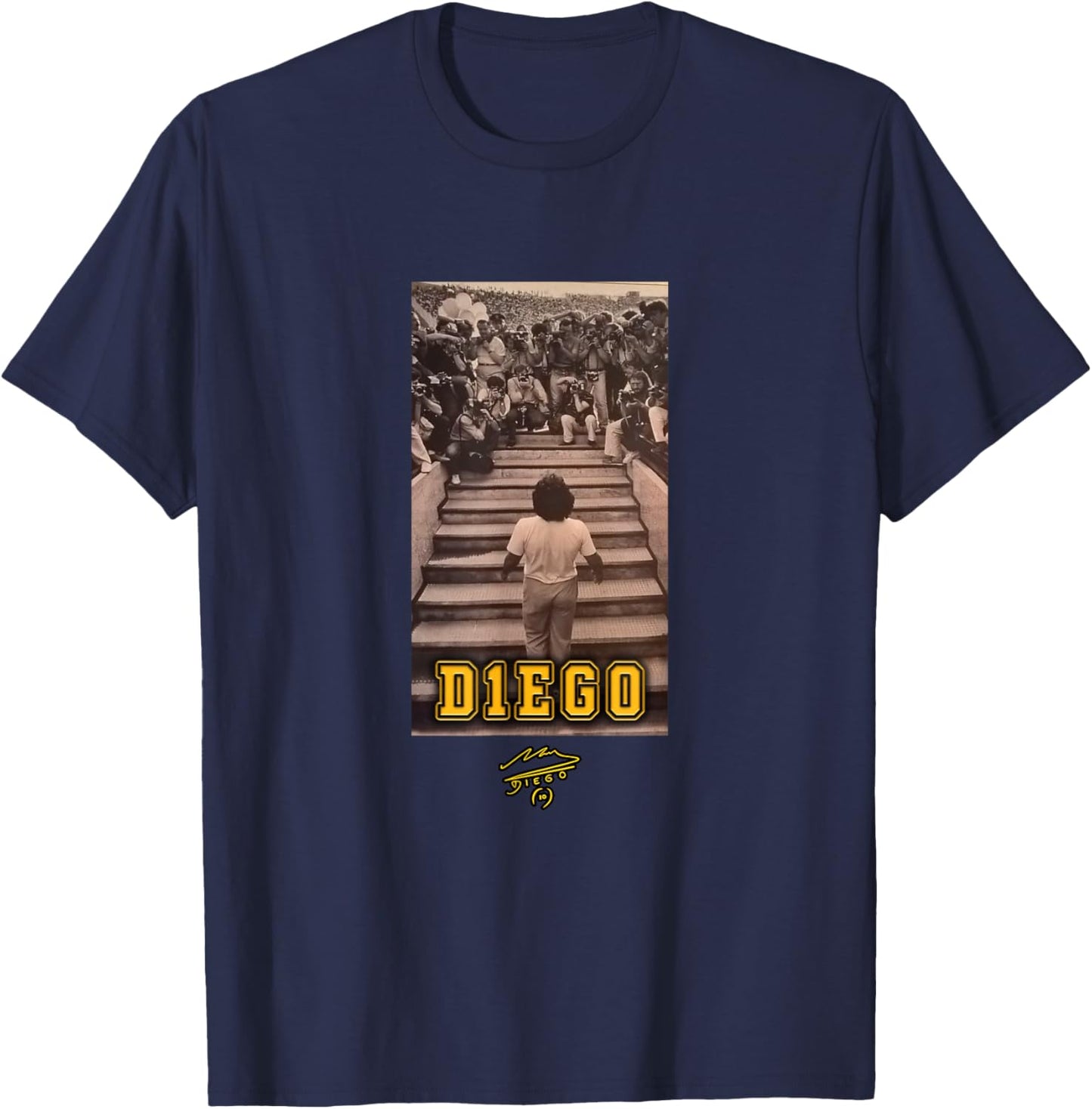 Maradona Bienvenida Naples T-Shirt - T-Shirt | Navy