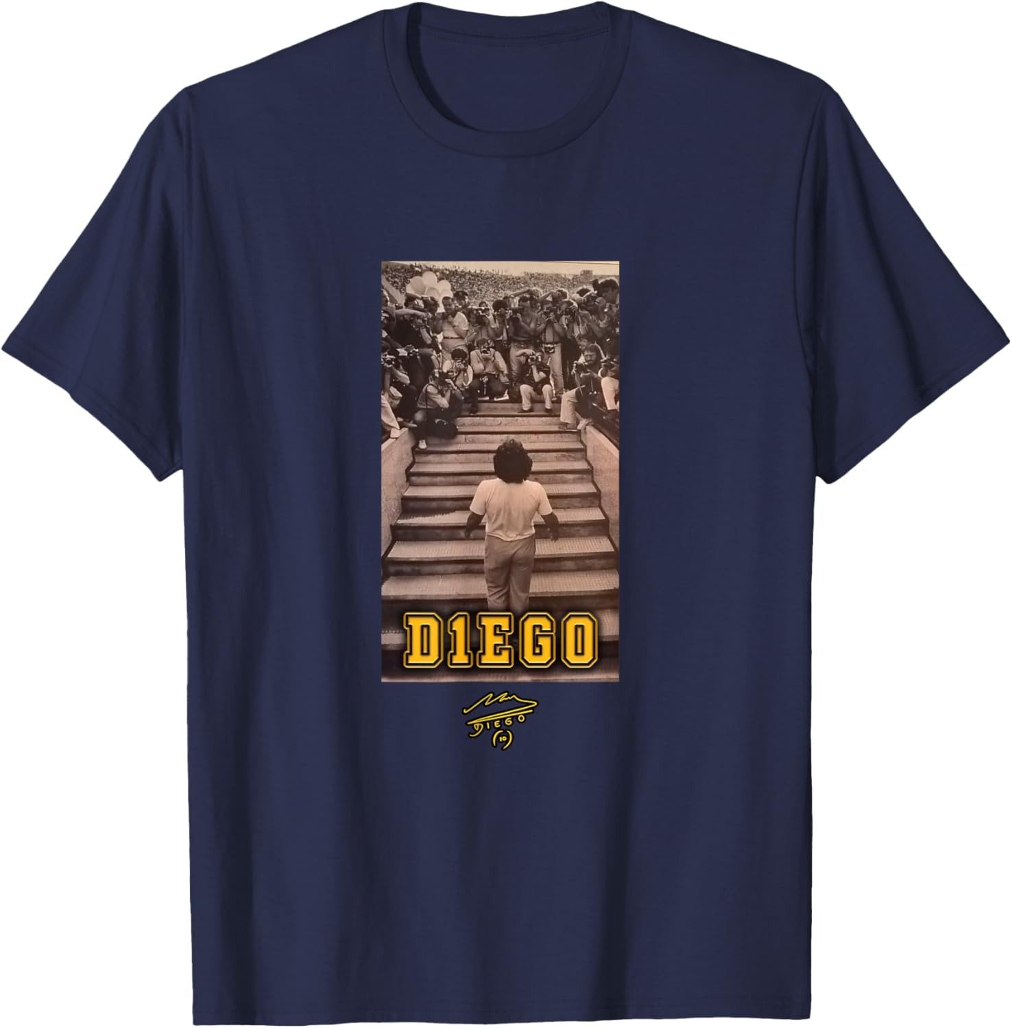 Maradona Bienvenida Naples T-Shirt - T-Shirt | Navy