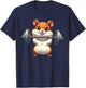Cute Hamster Weightlifting Fitness Gym Bodybuilding T-Shirt - T-Shirt | Navy