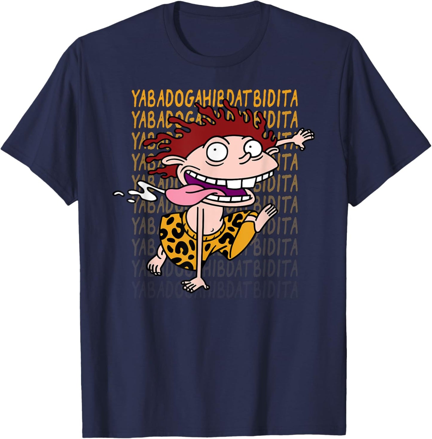 Wild Thornberry's Donnie Gibberish Funny Cartoon T-Shirt - T-Shirt | Navy