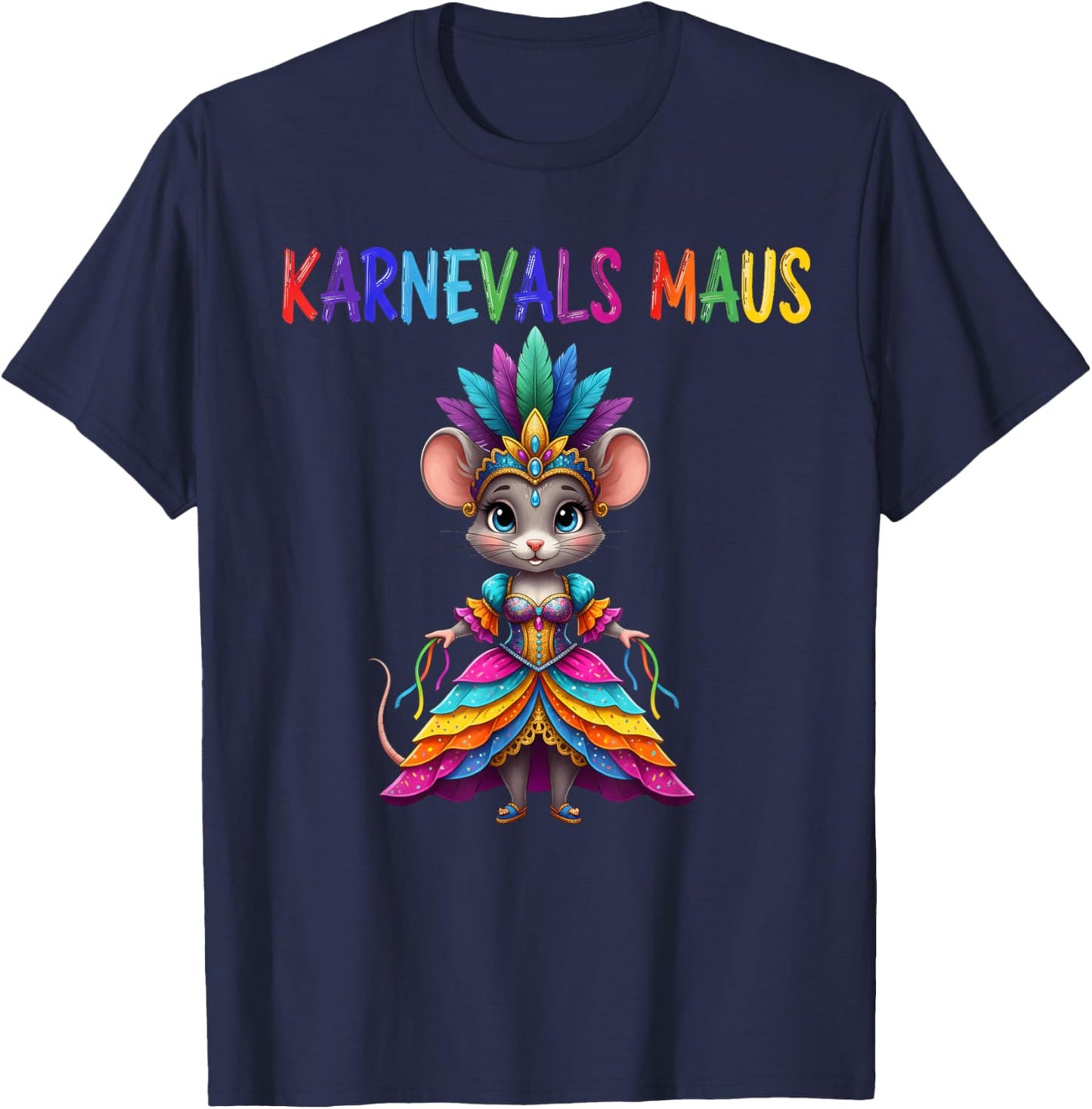 Carnival Mouse Costume for Fancy Dress and Carnival T-Shirt - T-Shirt | Navy