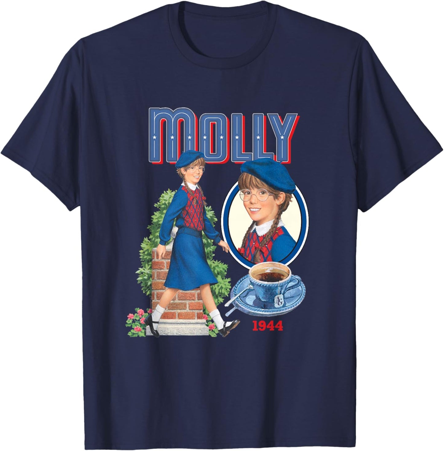 American Girl - Molly McIntire 1944 T-Shirt - T-Shirt | Navy