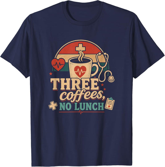 Funny Nurse Coffee T-Shirt - T-Shirt | Navy