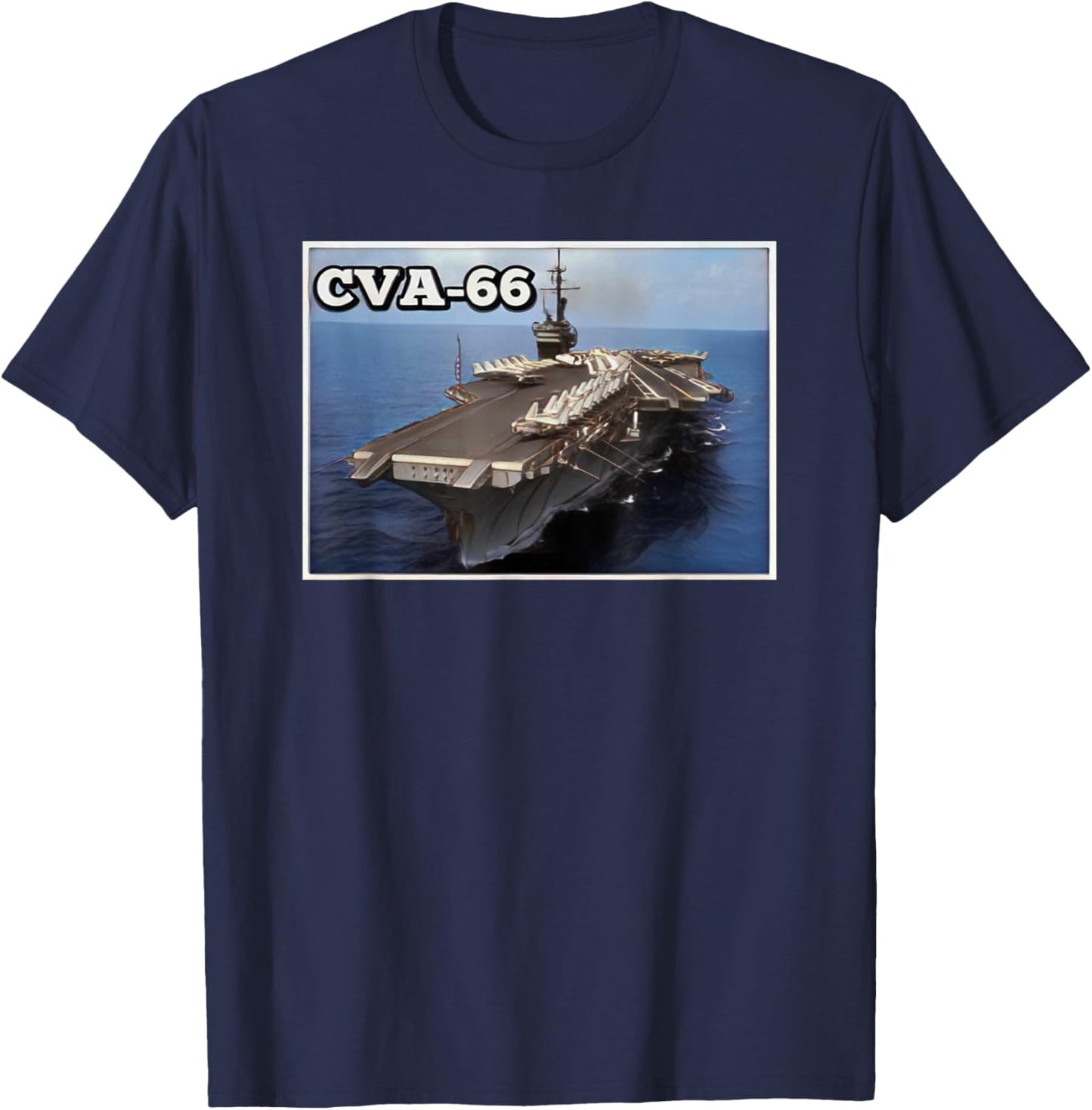 Aircraft Carrier USS America CVA-66 Father's Day Grandpa Dad T-Shirt - T-Shirt | Navy