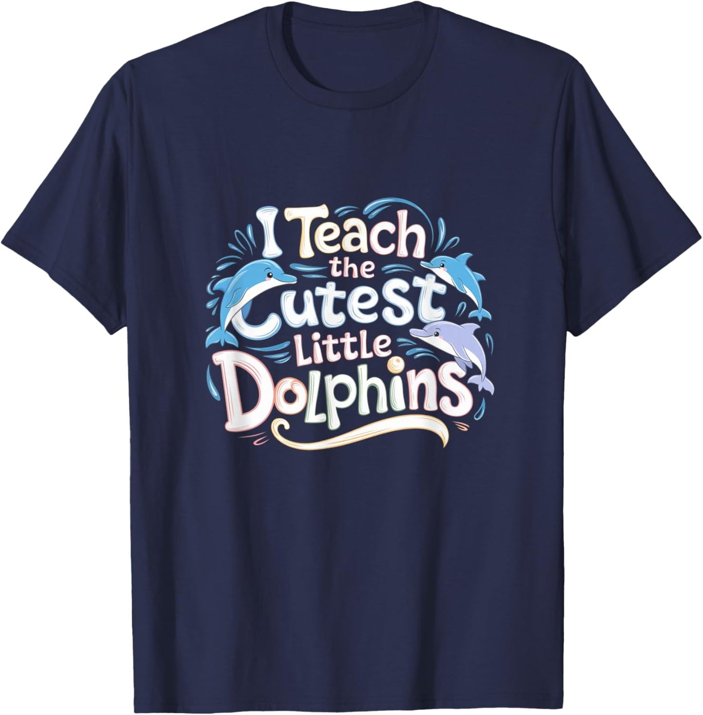 Funny Cute Animal Teacher T-Shirt - T-Shirt | Navy
