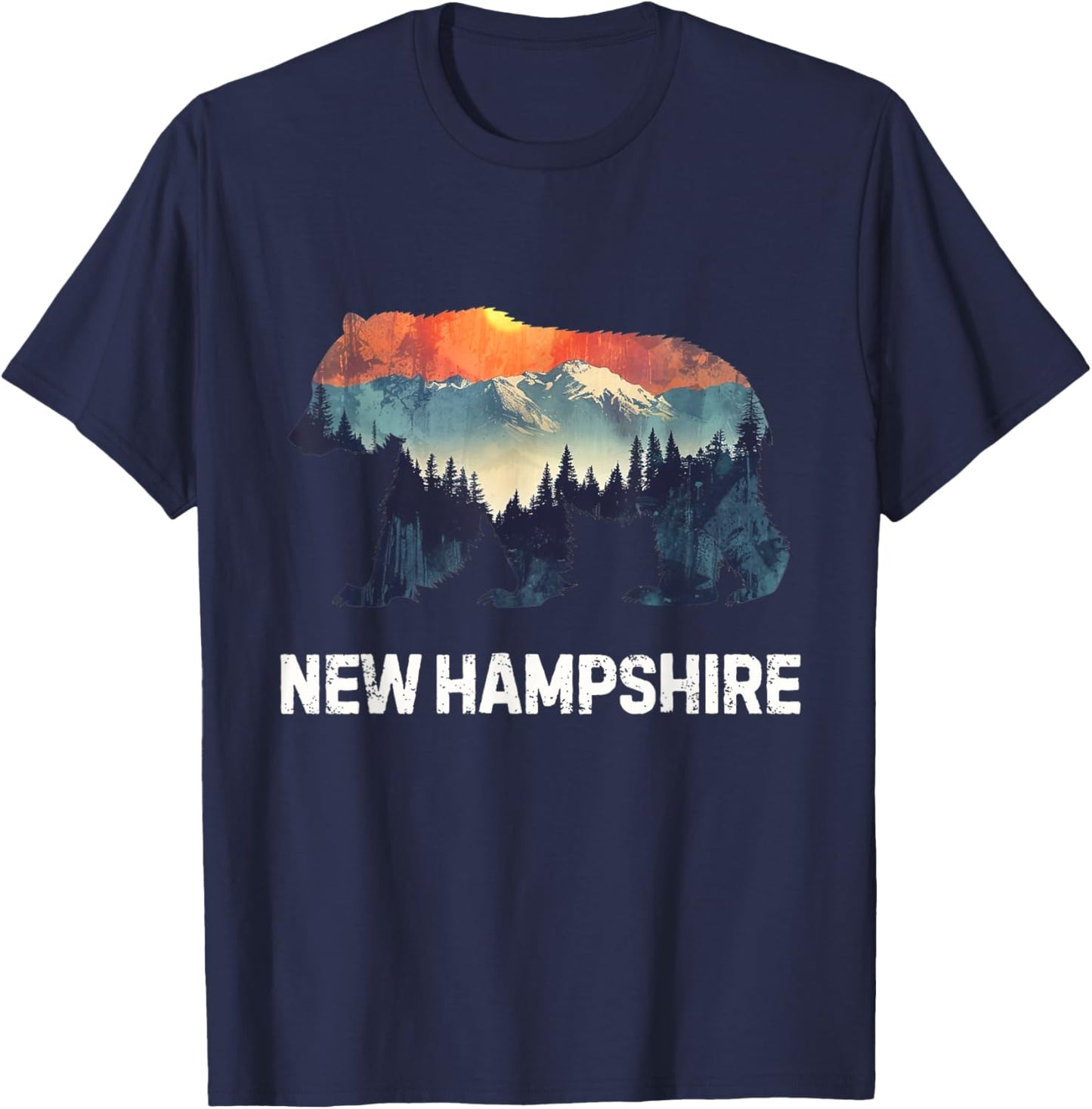 New Hampshire Bear T-Shirt - T-Shirt | Navy