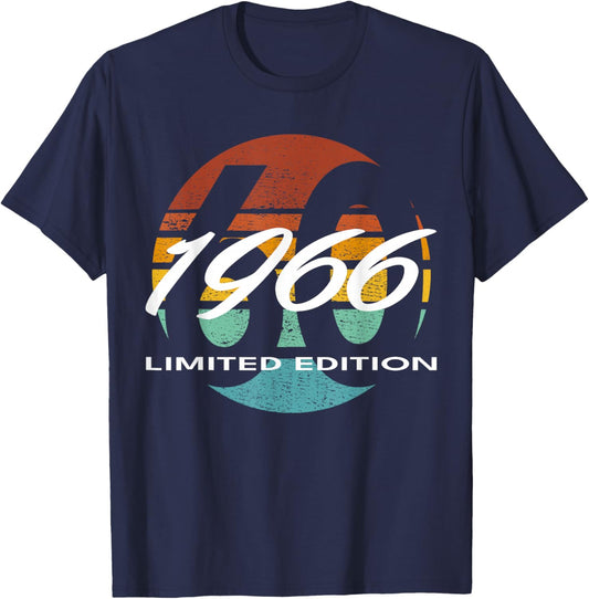 60th Birthday Man Woman 60 Years 1966 Funny Gift T-Shirt - T-Shirt | Navy