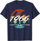 60th Birthday Man Woman 60 Years 1966 Funny Gift T-Shirt - T-Shirt | Navy