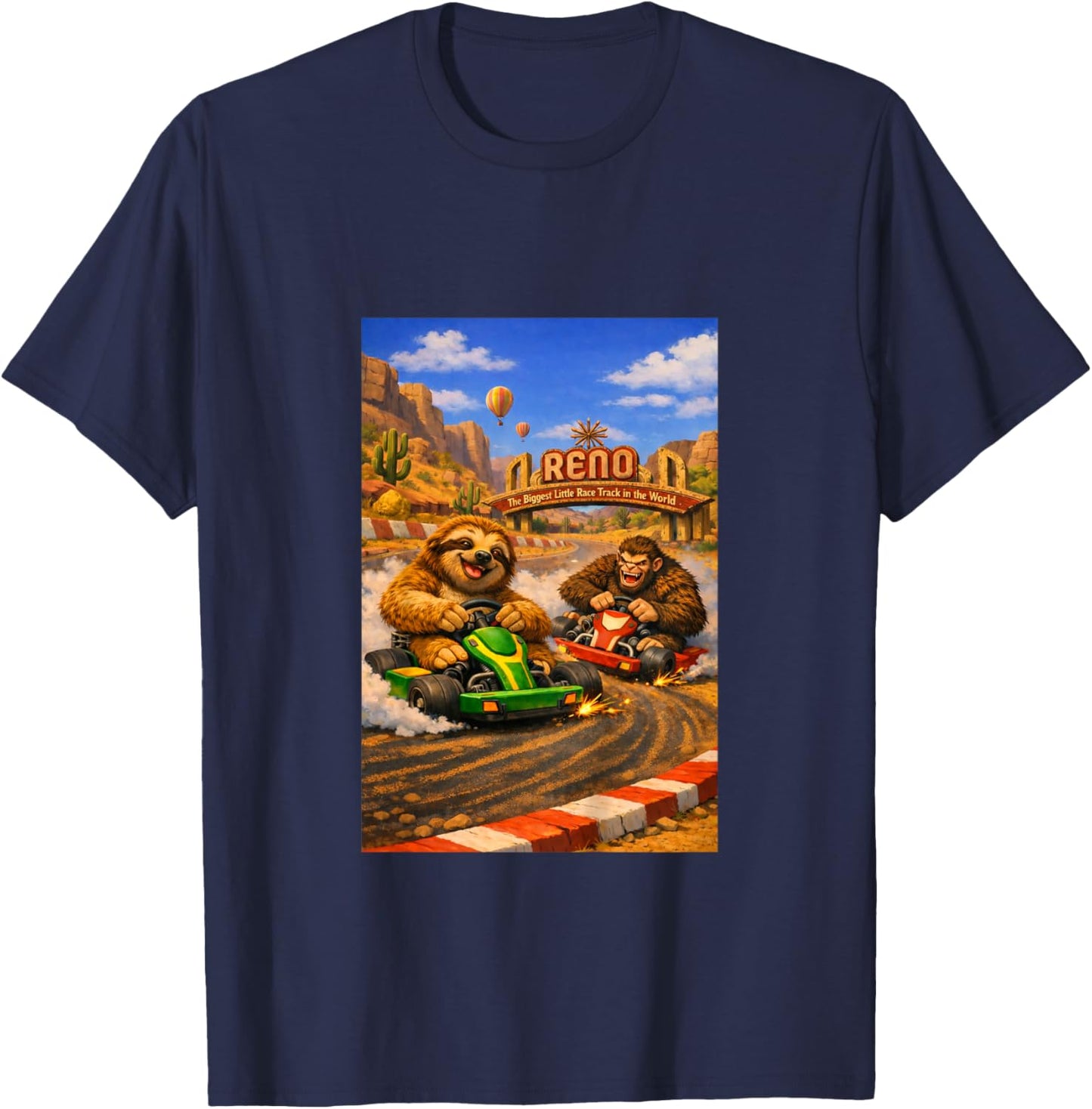 Kids Squatch-N-Sloth Reno T-Shirt - T-Shirt | Navy