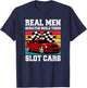 Real Men Scratch Build Their Slot Cars T-Shirt - T-Shirt | Navy