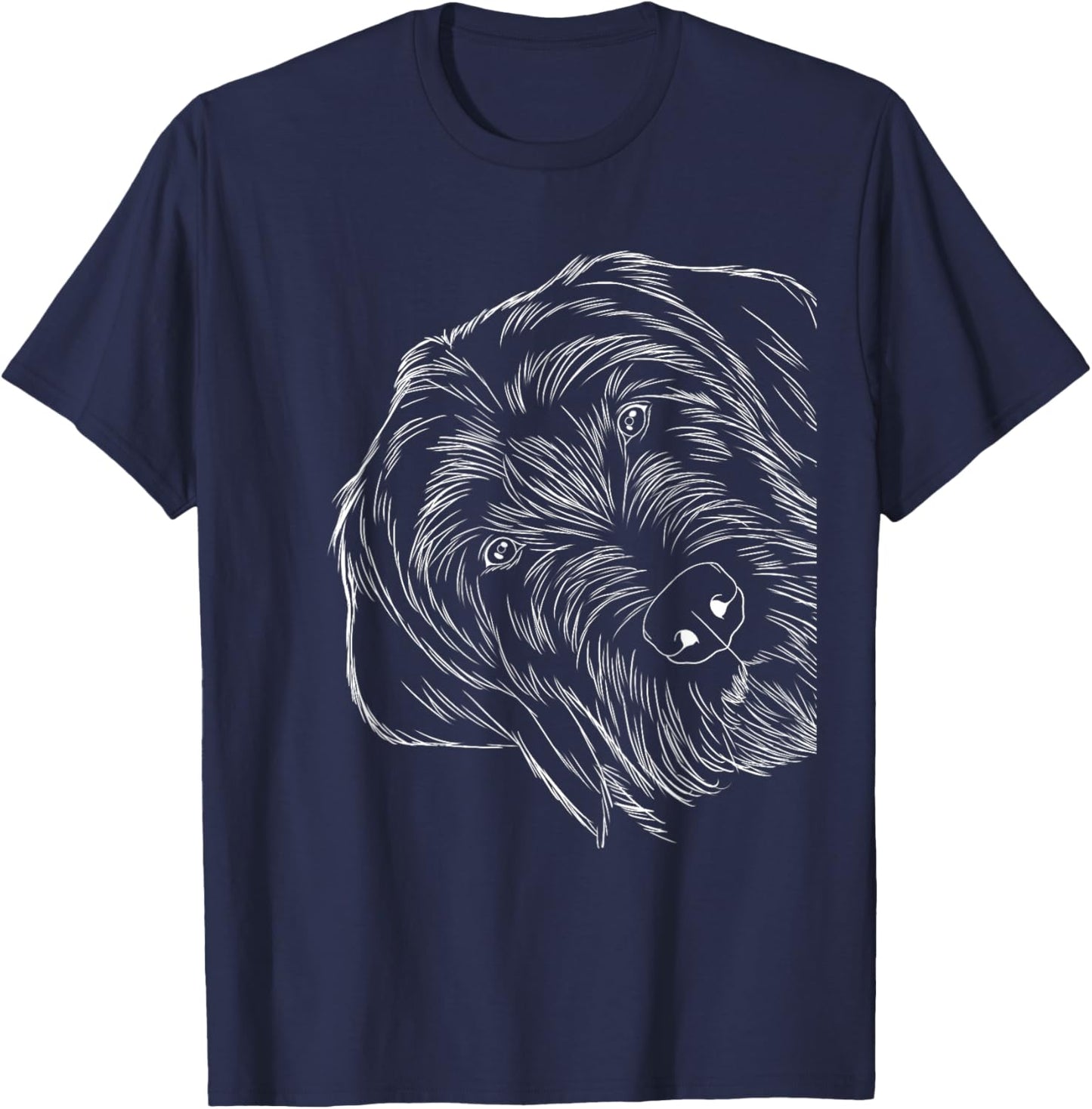 Funny Dog German Wirehaired Pointer T-Shirt - T-Shirt | Navy