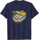 Sardines Vintage Retro Graphic Tinned Fish Portugal Sardines T-Shirt - T-Shirt | Navy