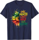 One Month Can't Hold Our History Sunflower African Women T-Shirt - T-Shirt | Navy