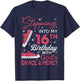 Stepping into my 16th birthday with God's grace & Mercy T-Shirt - T-Shirt | Navy