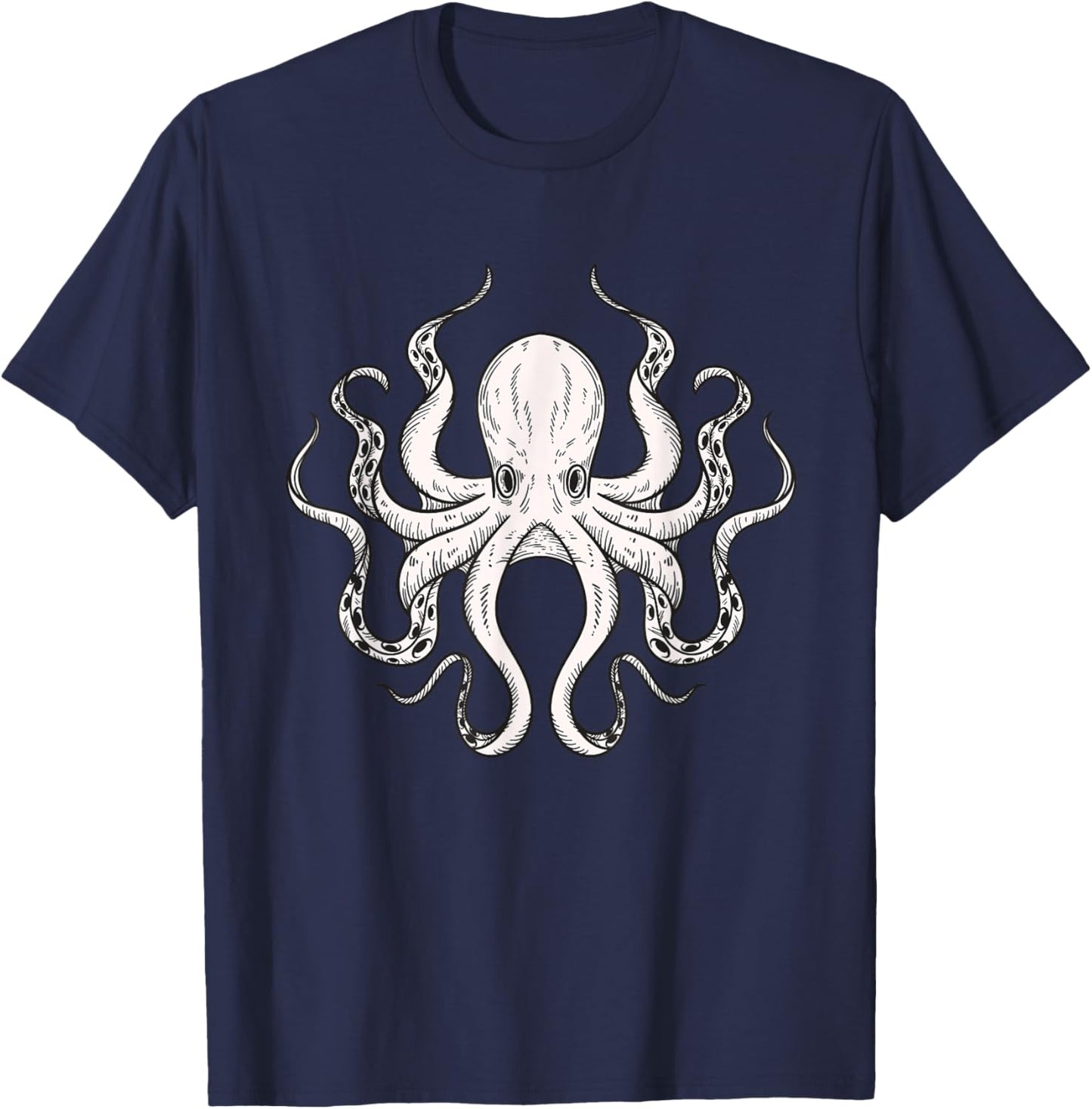 Octopus Kraken Men Women Boys Girls Kids T-Shirt - T-Shirt | Navy