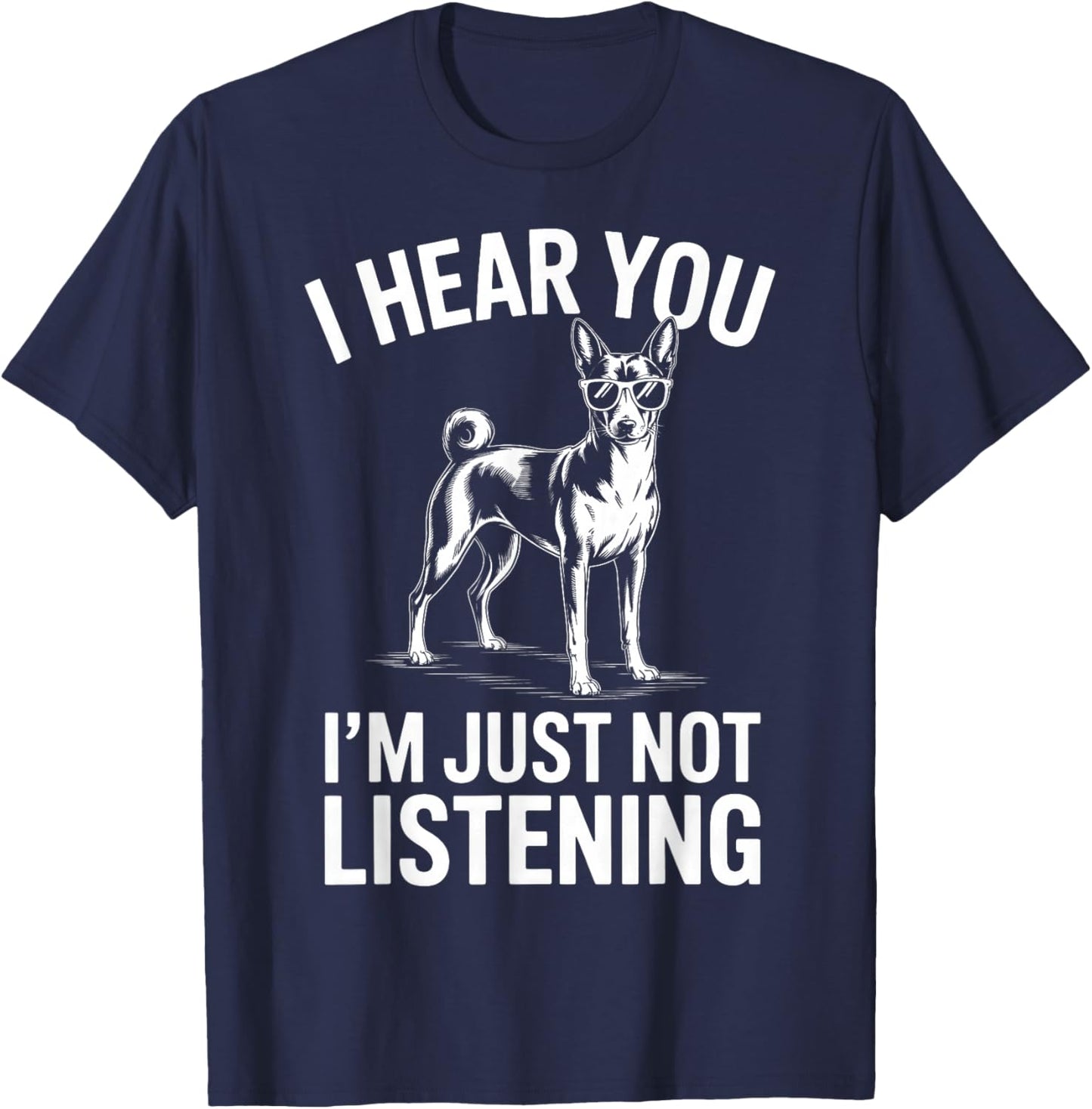Basenji Funny Basenji T-Shirt - T-Shirt | Navy