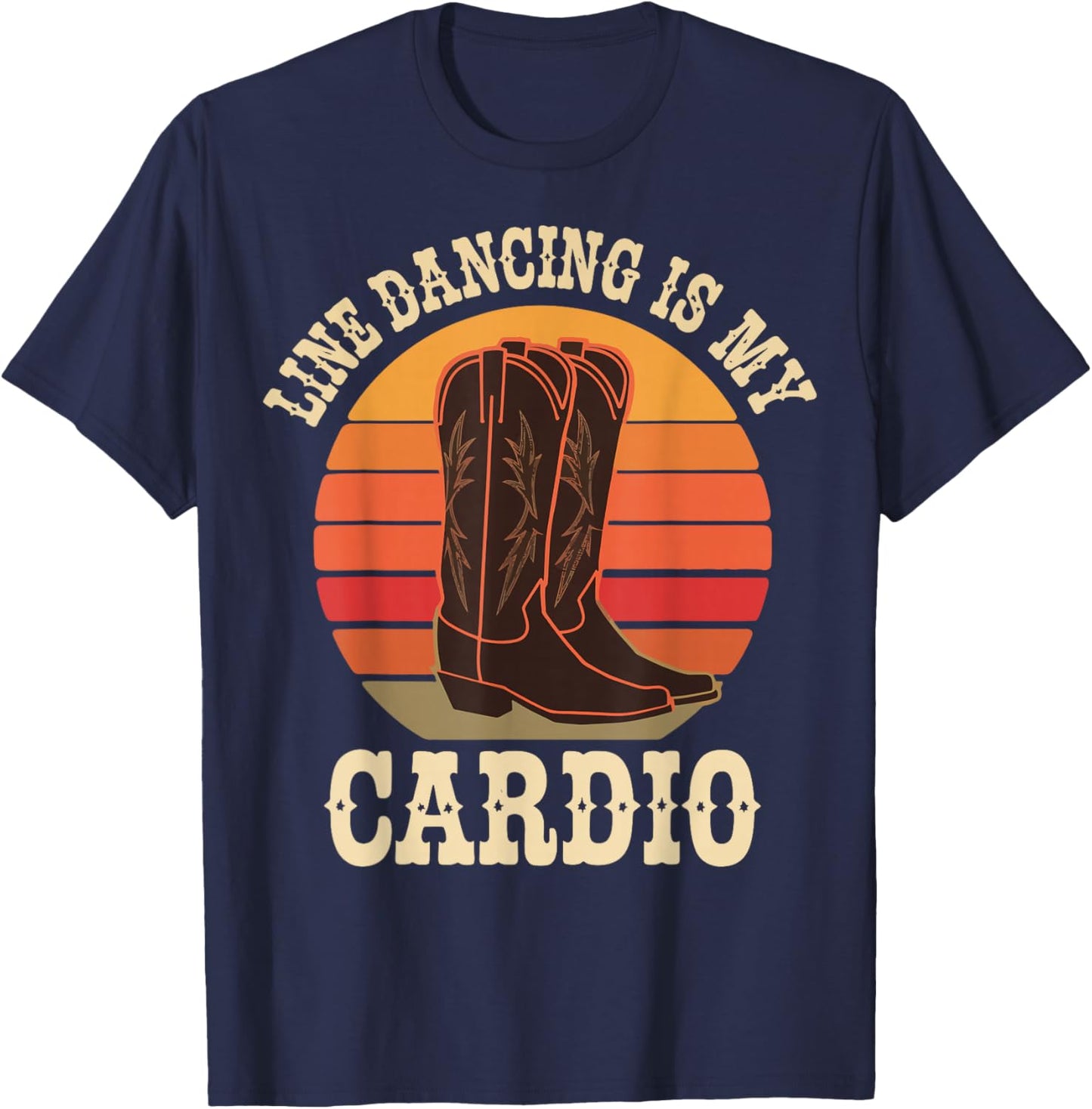 Line Dancing Is My Cardio T-Shirt - T-Shirt | Navy