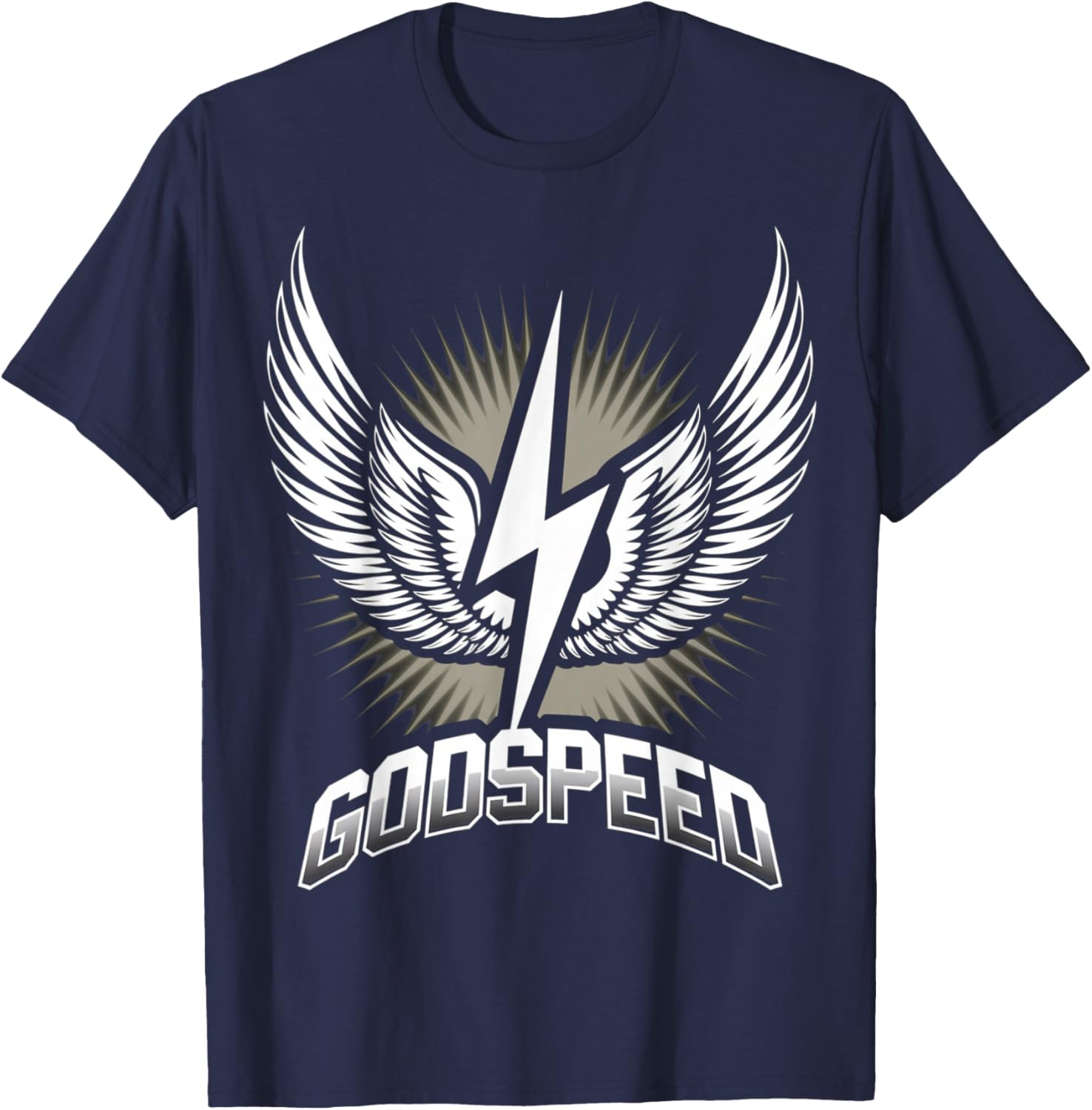 Godspeed Lightning Wings Emblem T-Shirt - T-Shirt | Navy