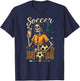 Soccer Mom Skeleton Coffee Leopard Style Vintage Halloween T-Shirt - T-Shirt | Navy