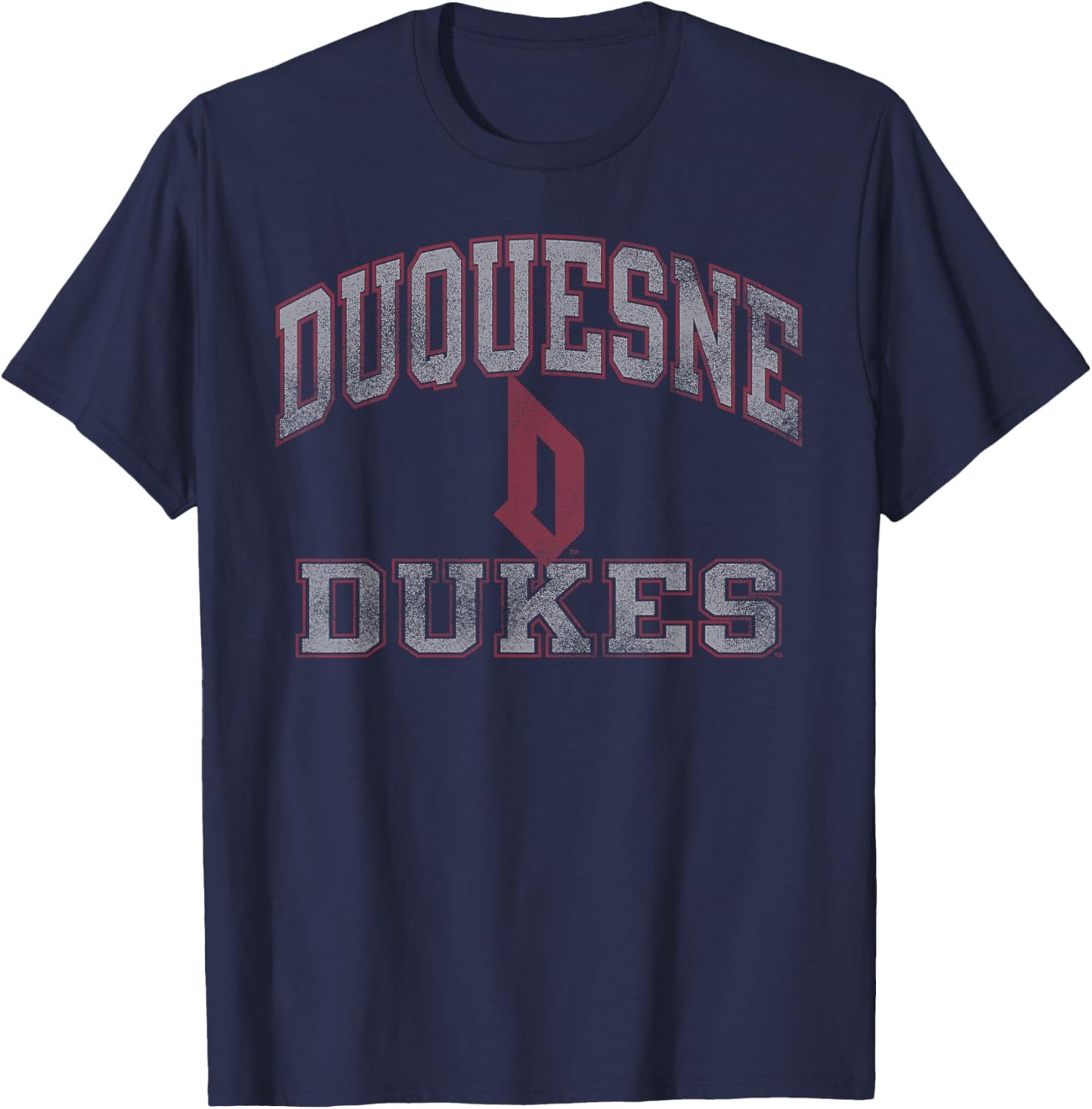 Duquesne Dukes Worn Navy Officially Licensed T-Shirt - T-Shirt | Navy