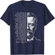Teddy Roosevelt Man in The Arena Quote T-Shirt - T-Shirt | Navy