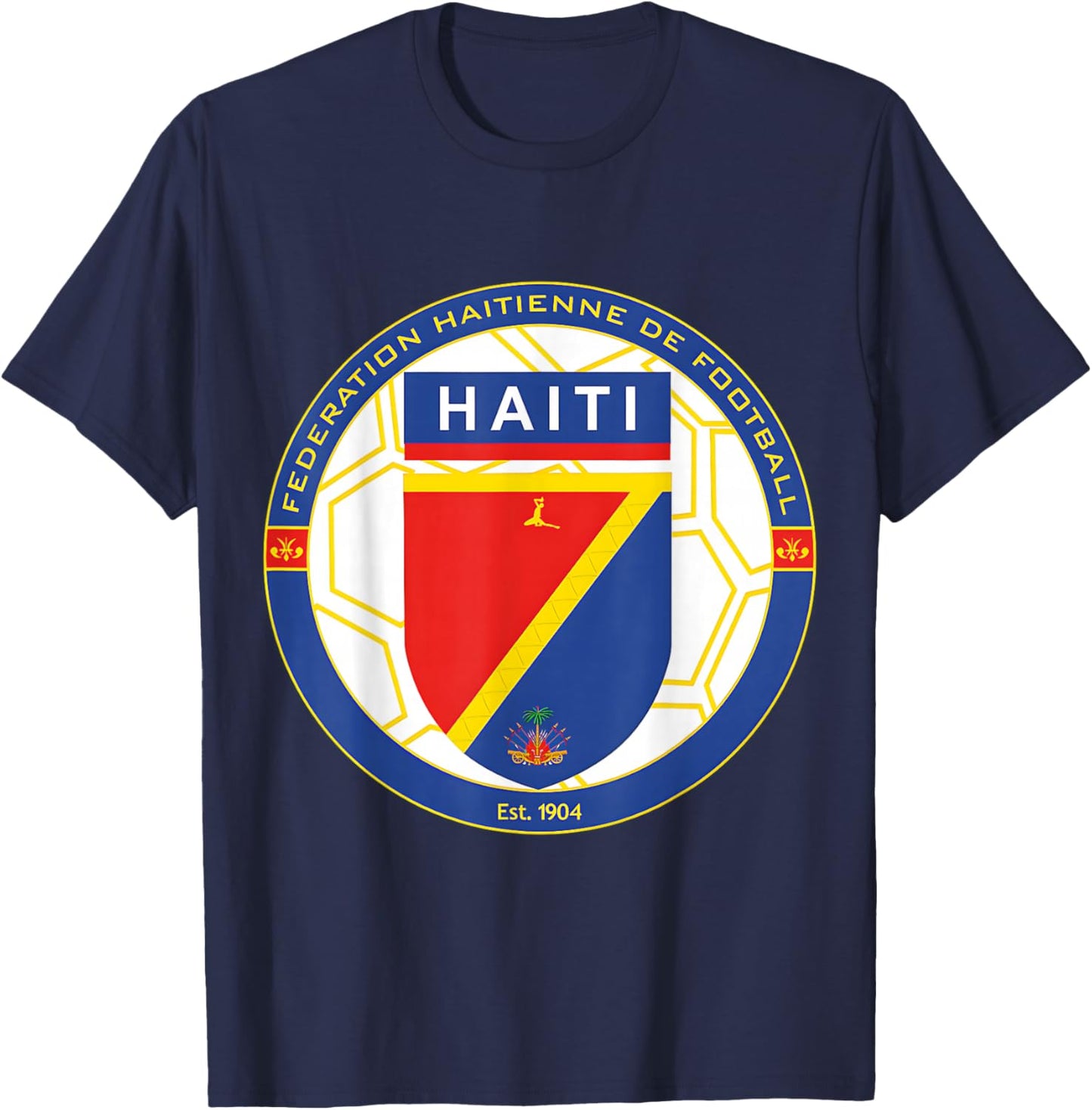 Haiti Football Fanclub (Soccer) T-Shirt - T-Shirt | Navy