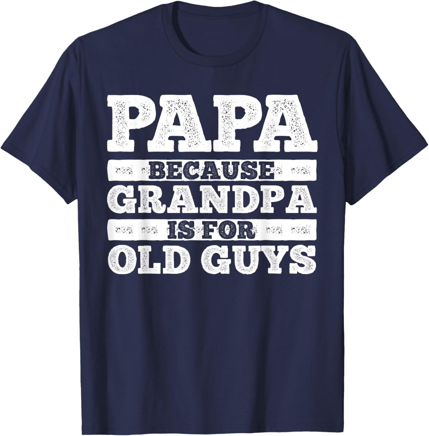 Funny Papa Design For Grandpa Papi Papaw From Grandkids Papa T-Shirt - T-Shirt | Navy