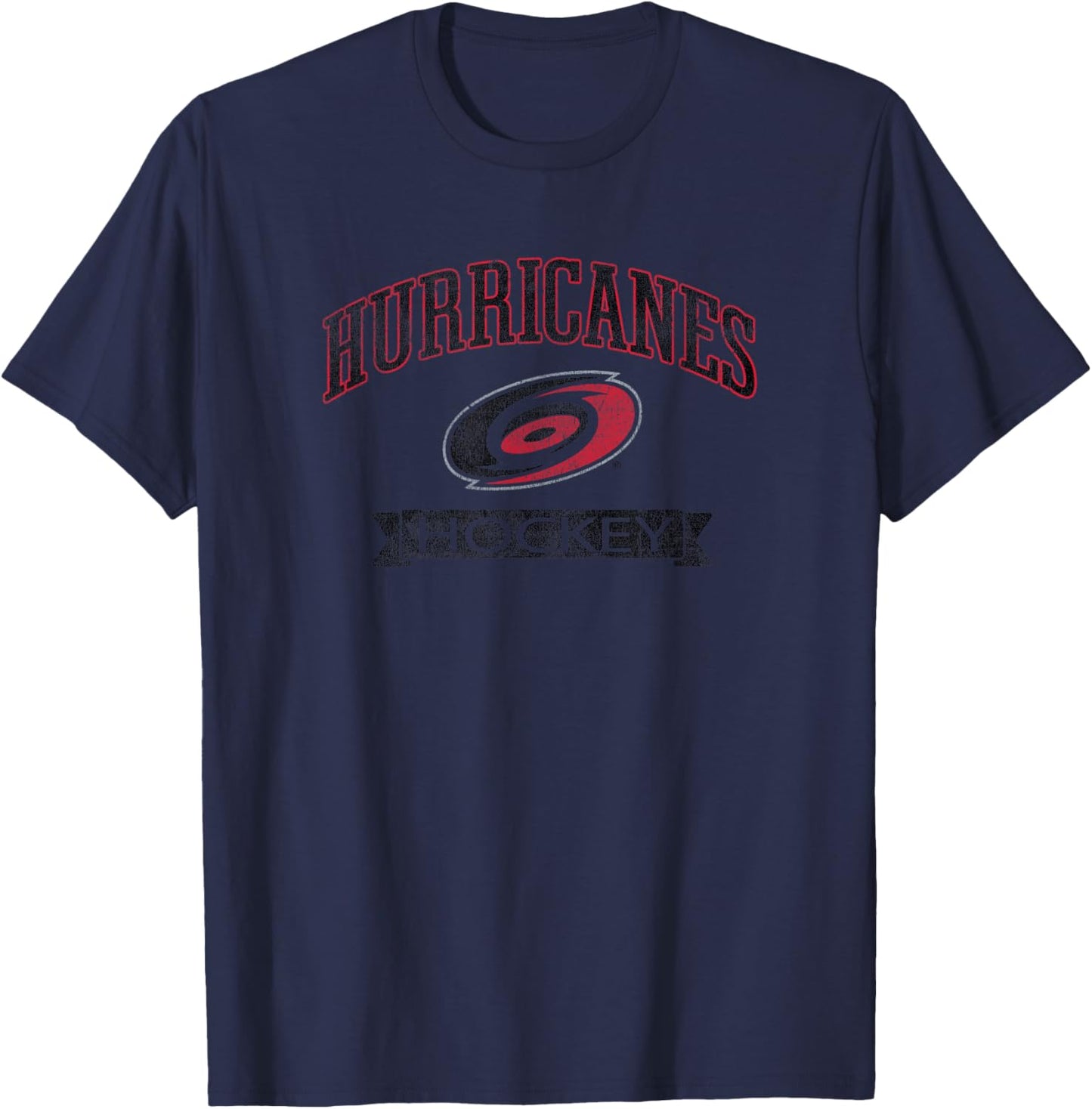 Carolina Hurricanes Vintage Hockey White Officially Licensed T-Shirt - T-Shirt | Navy