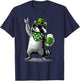 Raccoon St. Patty's Clover Beer Funny St. Patrick's Day T-Shirt - T-Shirt | Navy