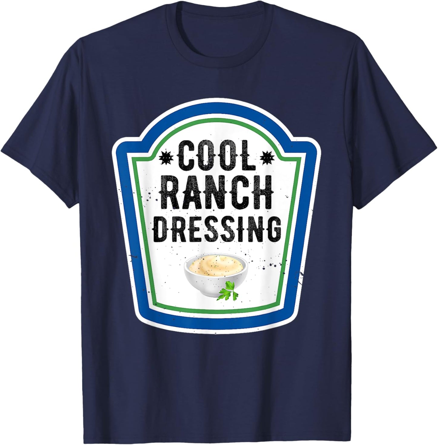 Funny Group Halloween Costume Ranch Dressing Group Condiment T-Shirt - T-Shirt | Navy