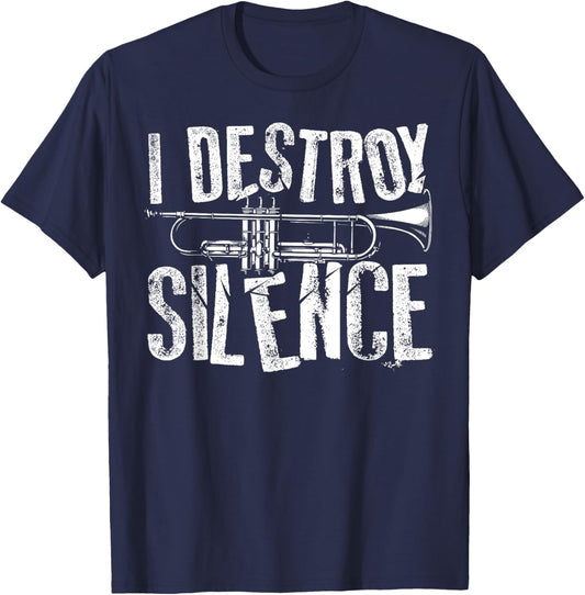 Best Trumpet Player Art Women Trumpetist Gag Trumpet T-Shirt - T-Shirt | Navy