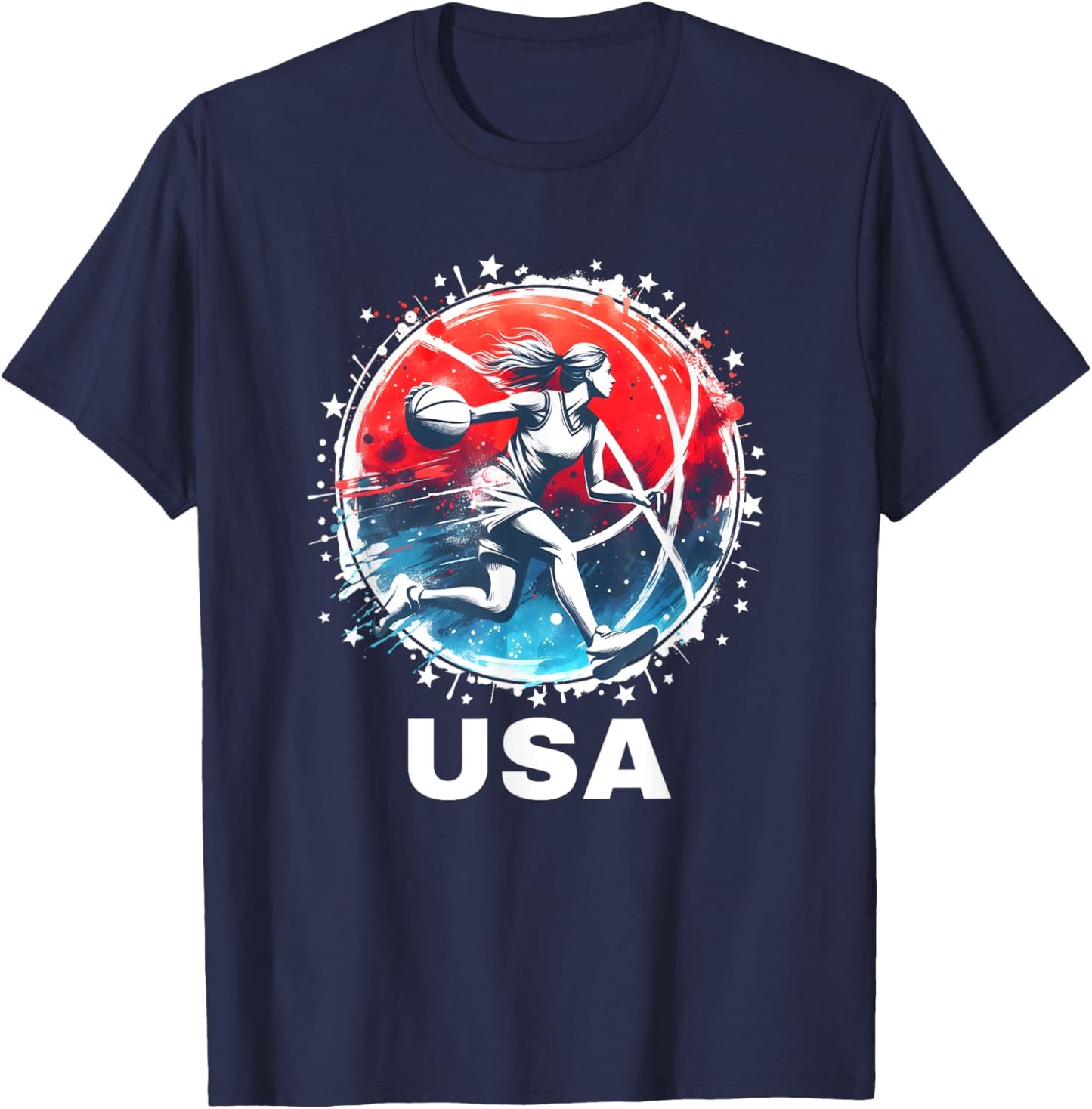 Basketball Team Basketball Apparel USA Team T-Shirt - T-Shirt | Navy