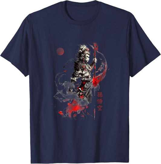 Sun Wukong The Monkey King T-Shirt - T-Shirt | Navy