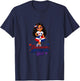 Multi Cultural Day Dominican American Girl Pride Graphic T-Shirt - T-Shirt | Navy