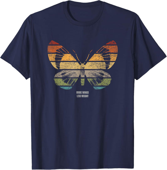 Vintage Free Butterfly T-Shirt - T-Shirt | Navy