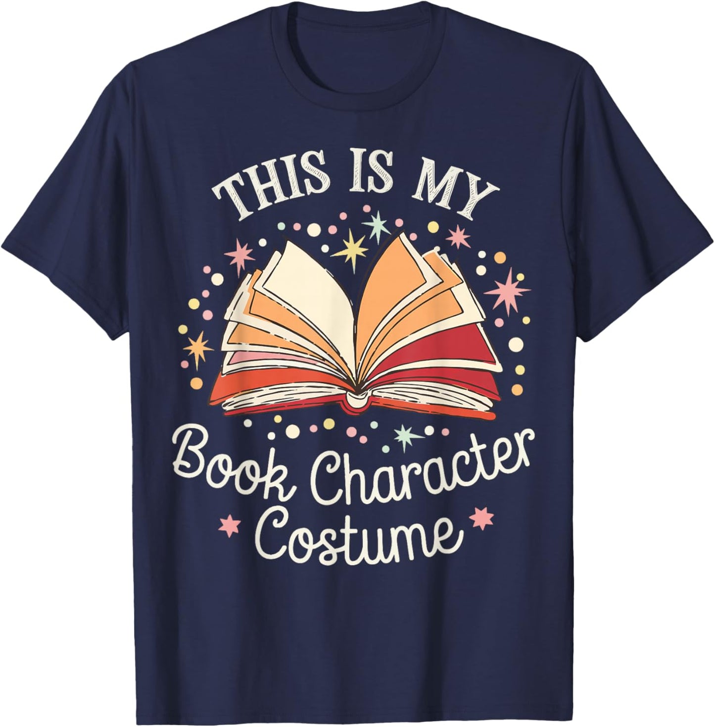 This Is My Book Character Costume T-Shirt - T-Shirt | Navy