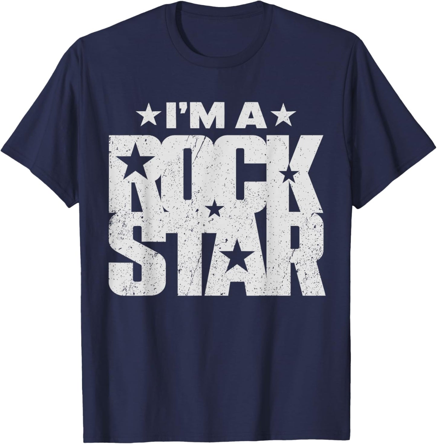 Rock'n Roll Rockstar I'm a Rock Star T-Shirt - T-Shirt | Navy