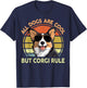 All Dogs Are Cool But Corgi Rule Funny Men Women Dad Mom T-Shirt - T-Shirt | Navy