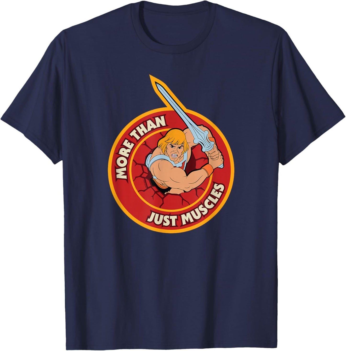 Masters of The Universe He-Man More Than Just Muscles T-Shirt - T-Shirt | Navy