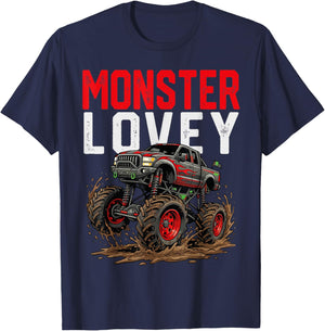 Monster Lovey Monster Truck Mothers Day Family Matching T-Shirt - T-Shirt | Navy