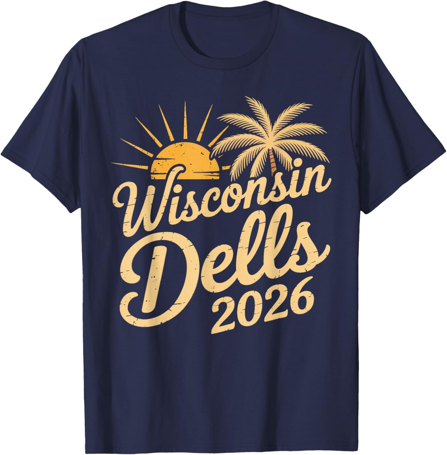 Wisconsin Dells 2026 Family Trip Friends Group T-Shirt - T-Shirt | Navy