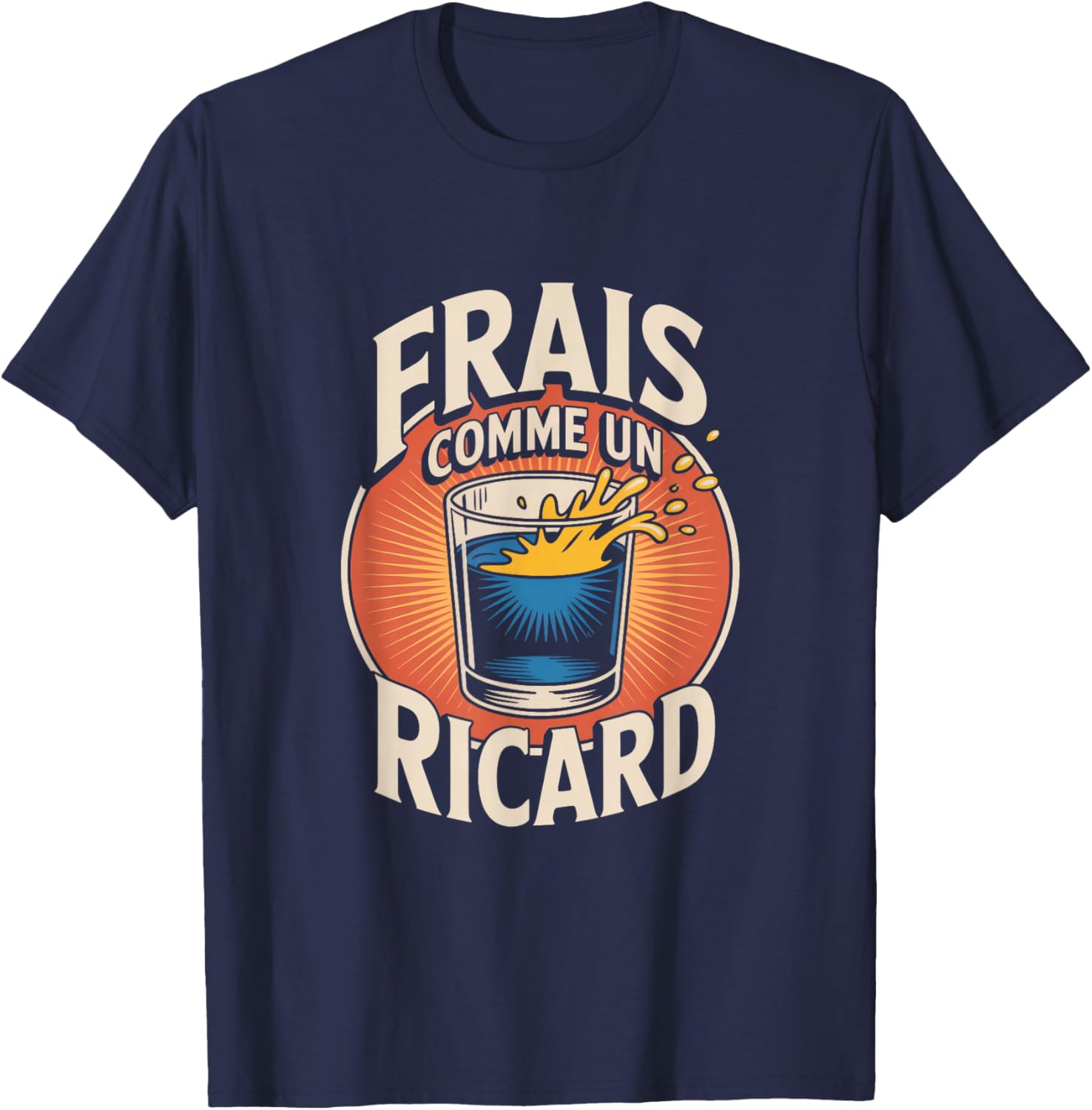 Apéro Ricard – Fresh as Un Ricard T-Shirt - T-Shirt | Navy