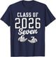 Class of 2026 Six Seven Senior Year Graduation 6 7 Funny T-Shirt - T-Shirt | Navy