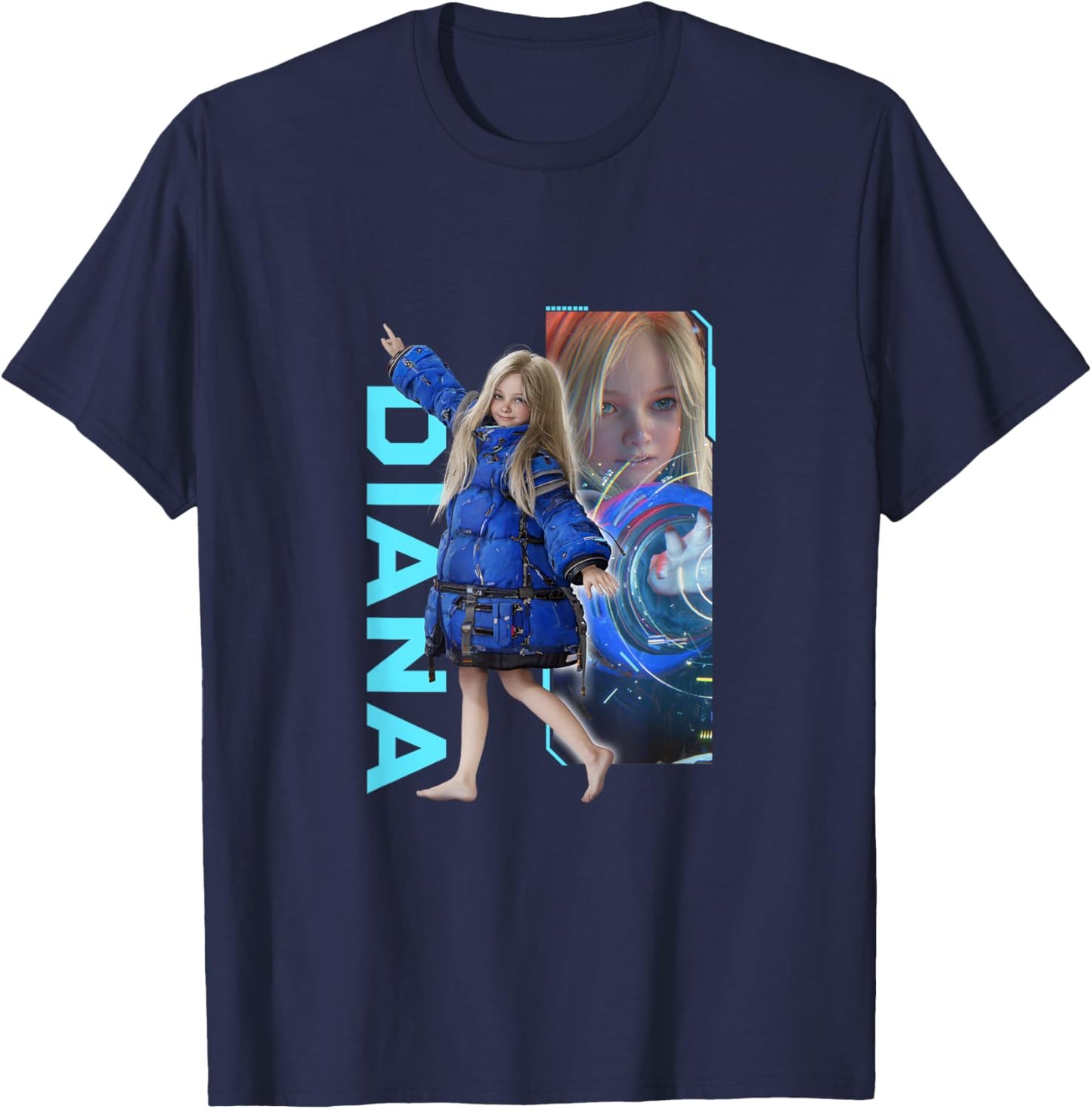 PRAGMATA Diana -FP T-Shirt - T-Shirt | Navy
