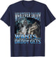 Whatever Daddy Wants Funny Cringe Werewolf Wolf Meme T-Shirt - T-Shirt | Navy