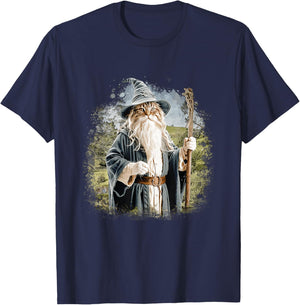 Cat Magician - Cat Lover Kitten Owner Kitty T-Shirt - T-Shirt | Navy