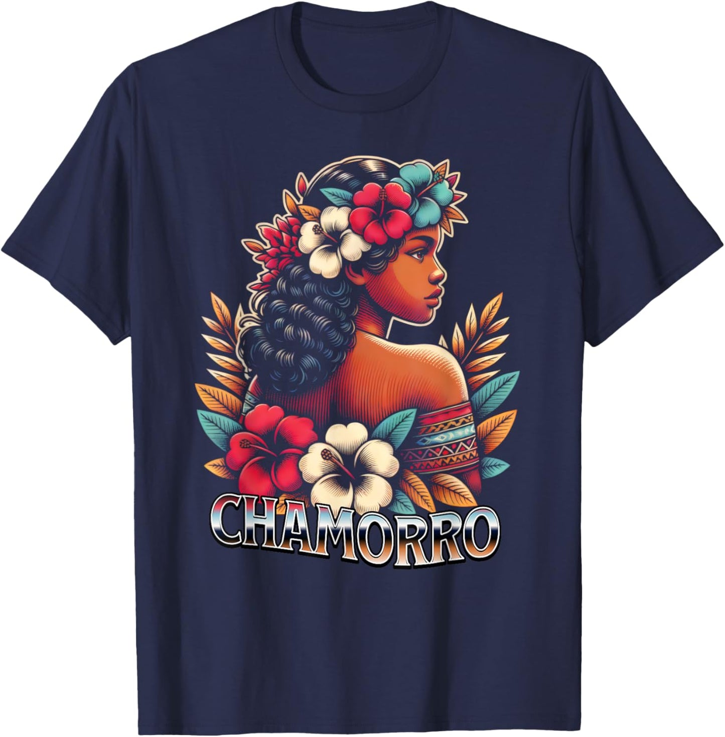 Chamorro Pride Guam and Saipan Mariana Islands Heritage T-Shirt - T-Shirt | Navy