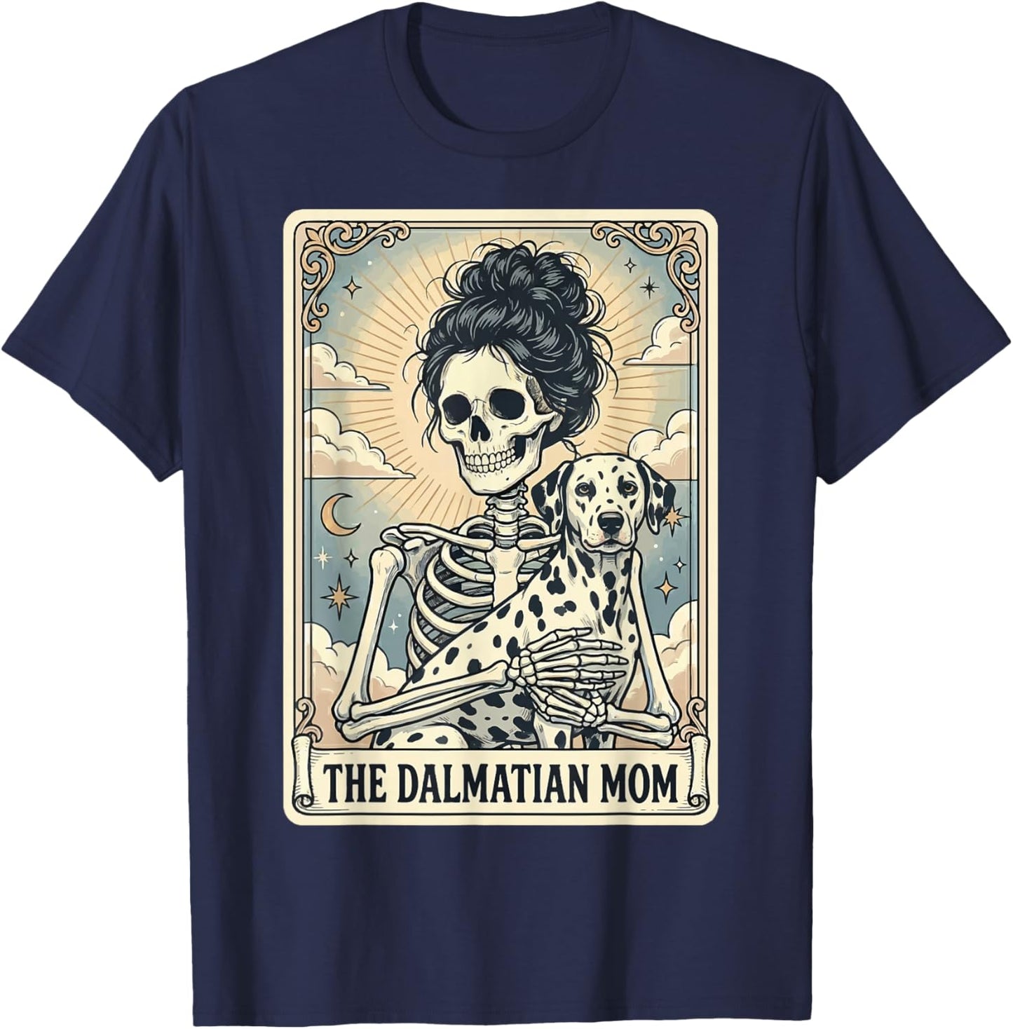 The Dalmatian Mom Tarot Card T-Shirt - T-Shirt | Navy