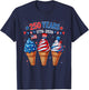 American 4th of July Ice Cream 250th USA Party Boy Kids T-Shirt - T-Shirt | Navy