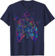 Color Hummingbird Floral Lung Anatomy Pulmonologist RT Nurse T-Shirt - T-Shirt | Navy